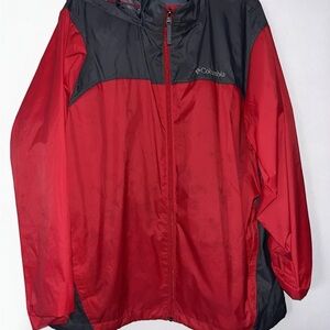 Columbia Men's Glennaker Lake rain jacket Red Size Large
